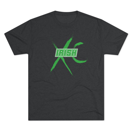 IRISH_XC brush stroke-Unisex Tri-Blend Crew Tee