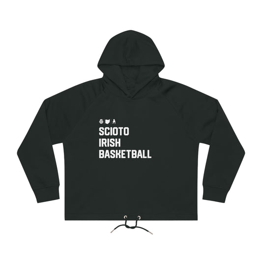 SCIOTO IRISH BASKETBALL_ICONS-Women's Bower Cropped Hoodie Sweatshirt