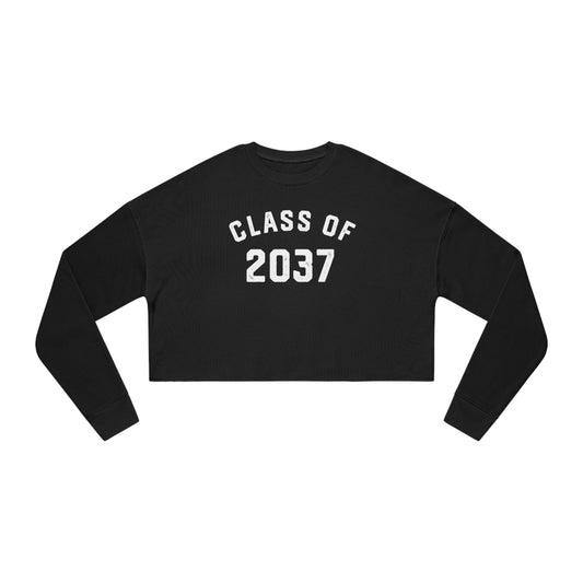 CLASS OF 2037-Women's Cropped Sweatshirt