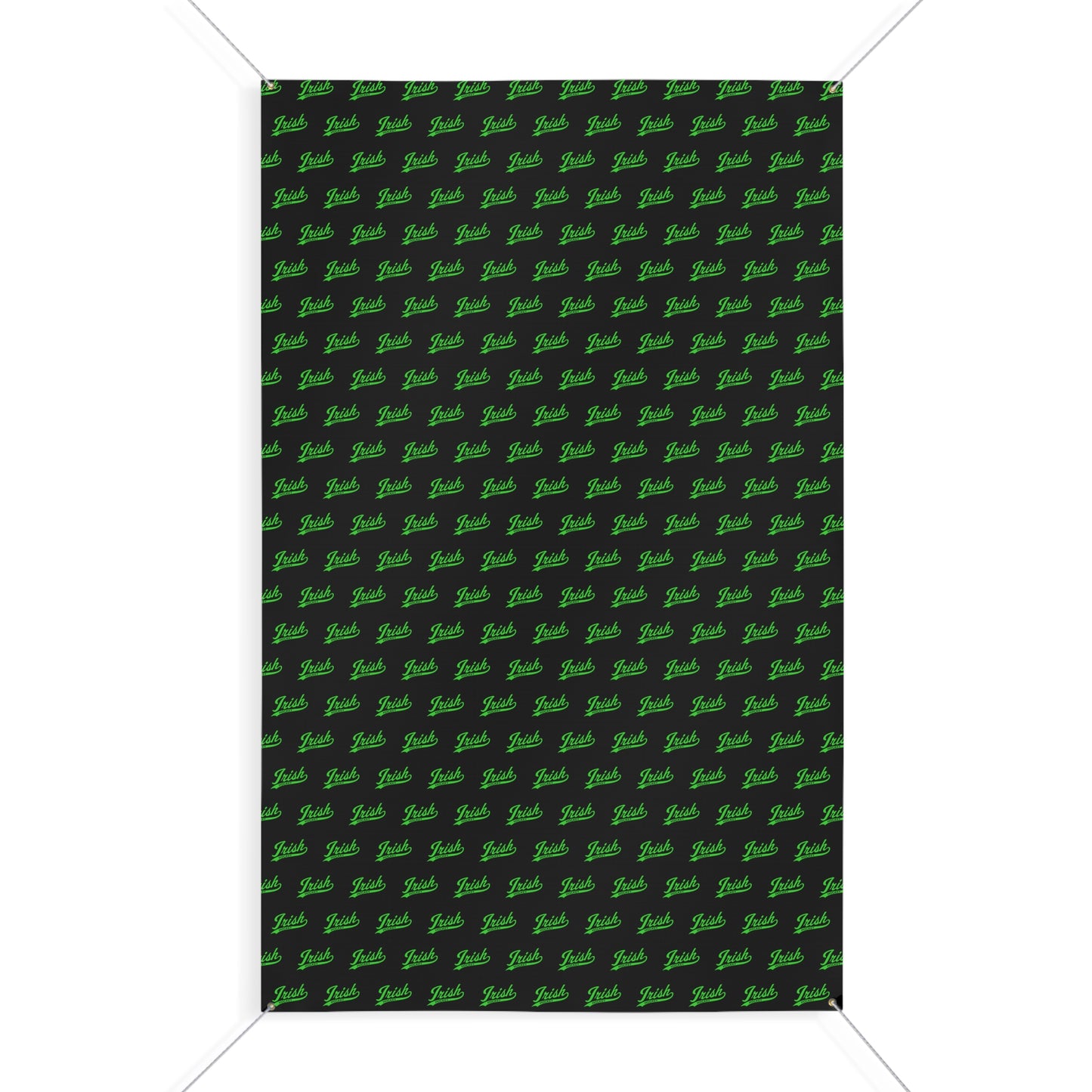 Irish script_Step and Repeat_Matte Banner — Outdoor/Indoor Sign