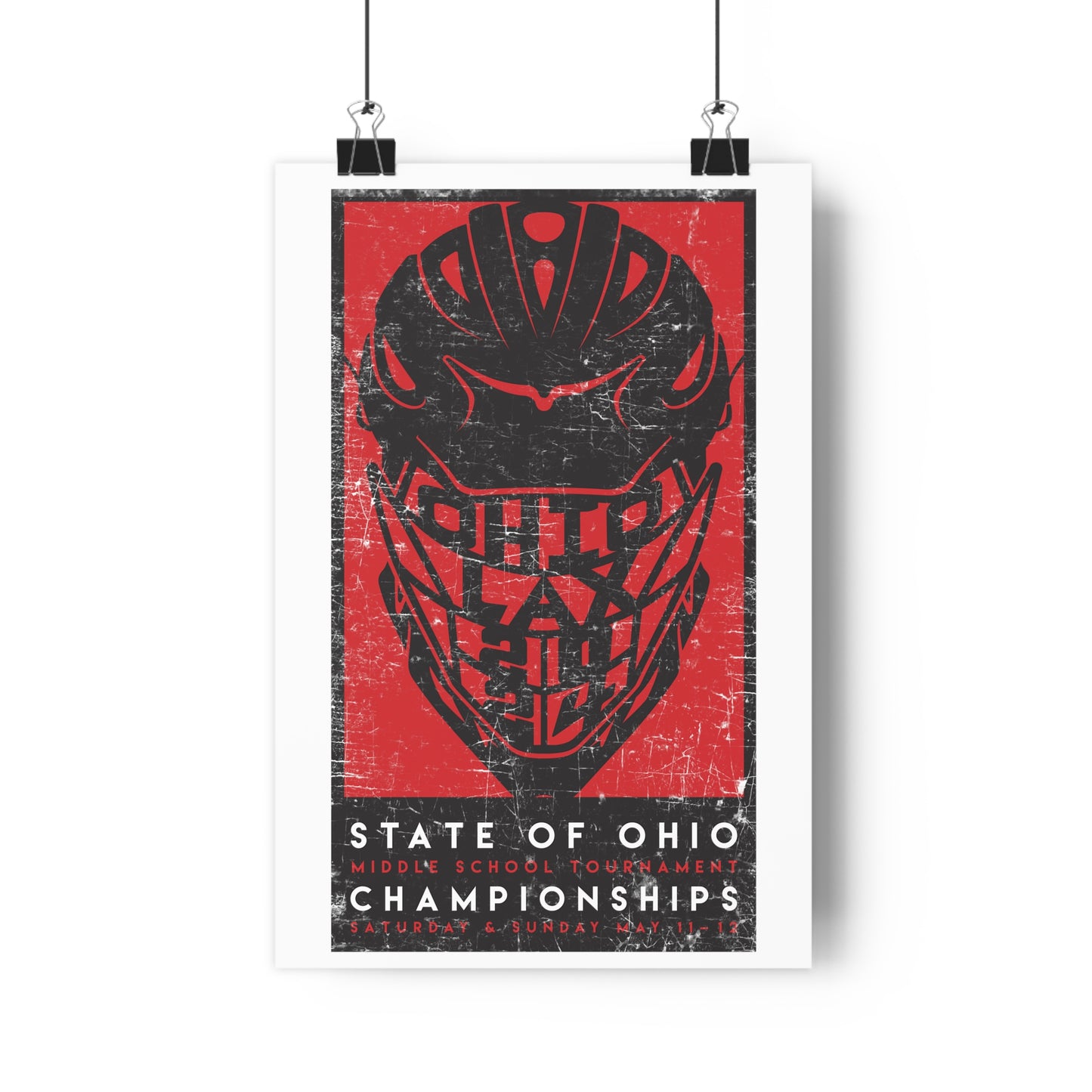 LTD_HELMET-OHIO LAX 2024-Premium Poster