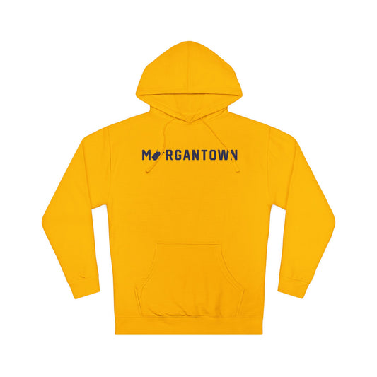 MORGANTOWN_WV STATE SHAPE - Unisex Hooded Sweatshirt