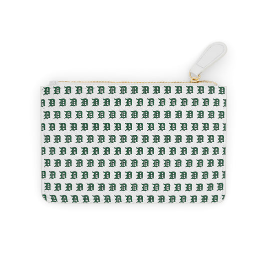 Script D pattern (green with black outline) - Mini Clutch Bag