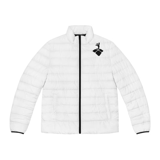 TBC ICON (front left chest)_Bounce Club identity (upper back) – Men's Puffer Jacket (AOP)