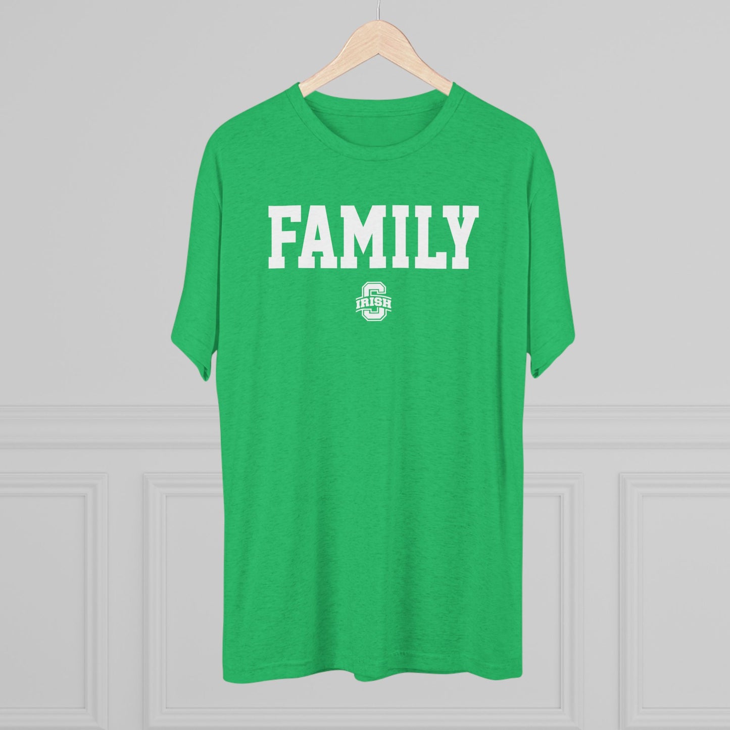 FAMILY_SCIOTO BLOCK S LOGO-Unisex Tri-Blend Crew Tee