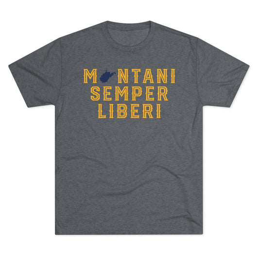 MONTANI SEMPER LIBERI_WV STATE SHAPE-Unisex Crew Tee with 'Montani Semper Liberi' Design | Outdoor Adventure Shirt, Gift for West Virginia Lovers, Casual Wear, Travel [...]