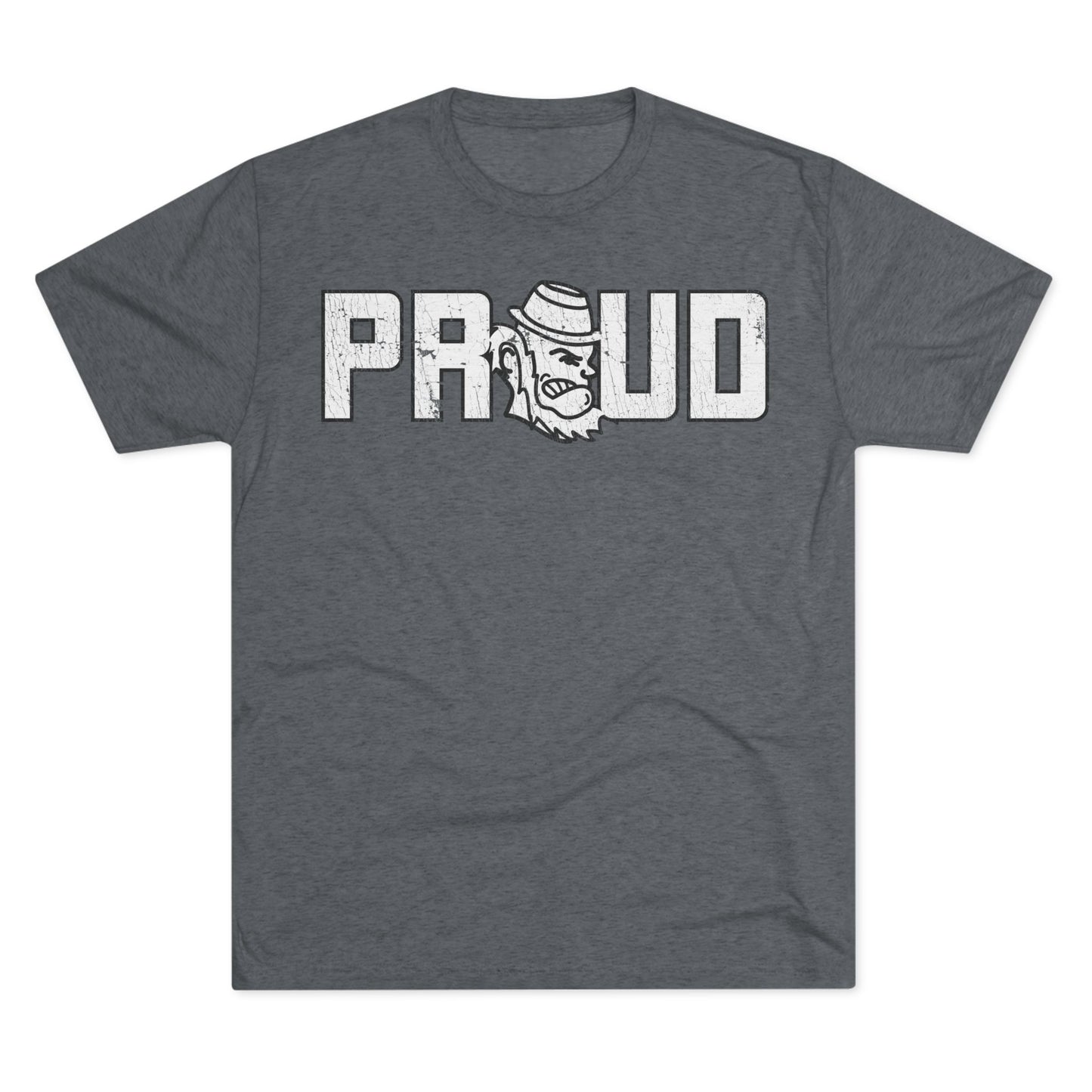 PROUD_LEPRECHAUN substitute_Distressed-Unisex Tri-Blend Crew Tee