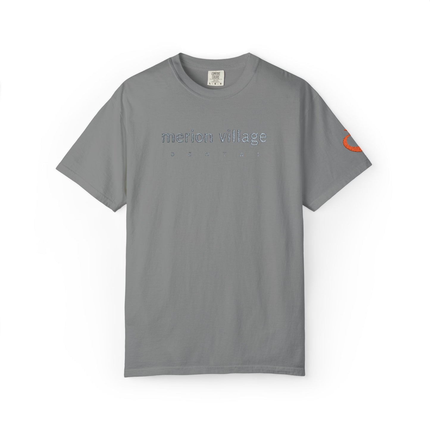 MVD_MERION VILLAGE DENTAL_embroidery – Apple-Heart icon sleeve_embroidery - T-Shirt
