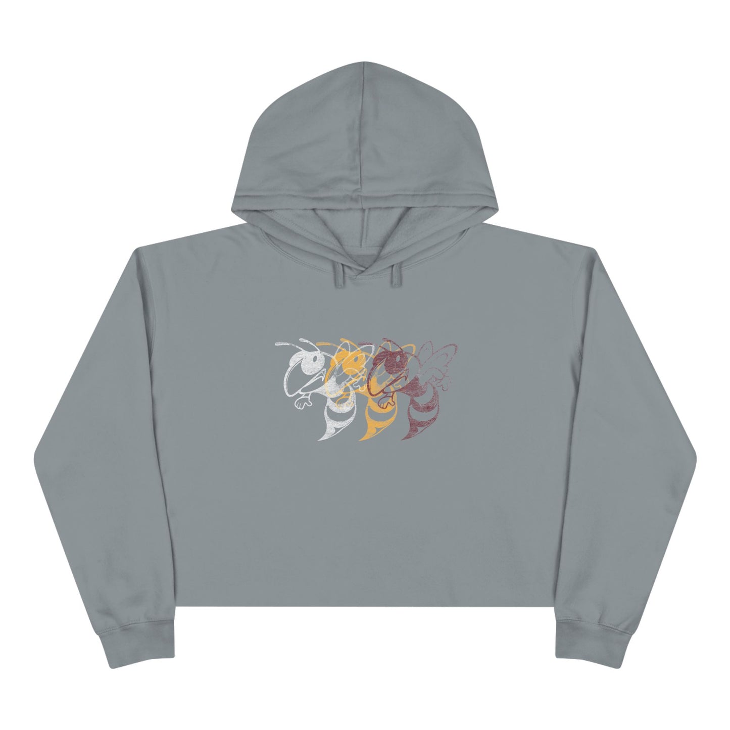 MASCOT_COLLAGE-Crop Hoodie