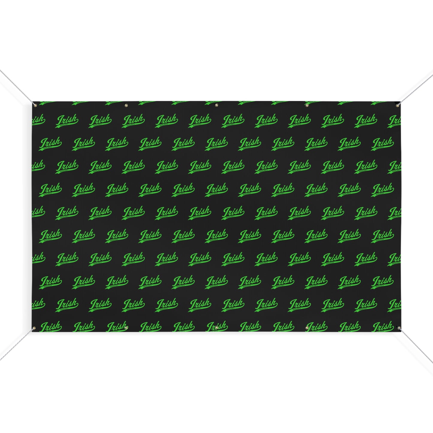 Irish script_Step and Repeat_Matte Banner — Outdoor/Indoor Sign