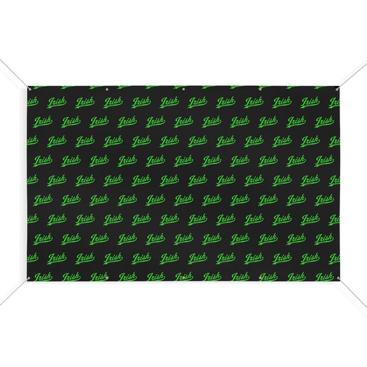 Irish script_Step and Repeat_Matte Banner — Outdoor/Indoor Sign