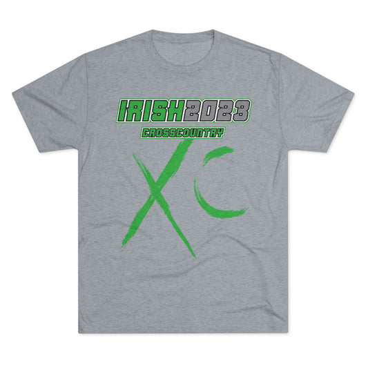 IRISH 2023_XC Brush stroke-Unisex Tri-Blend Crew Tee
