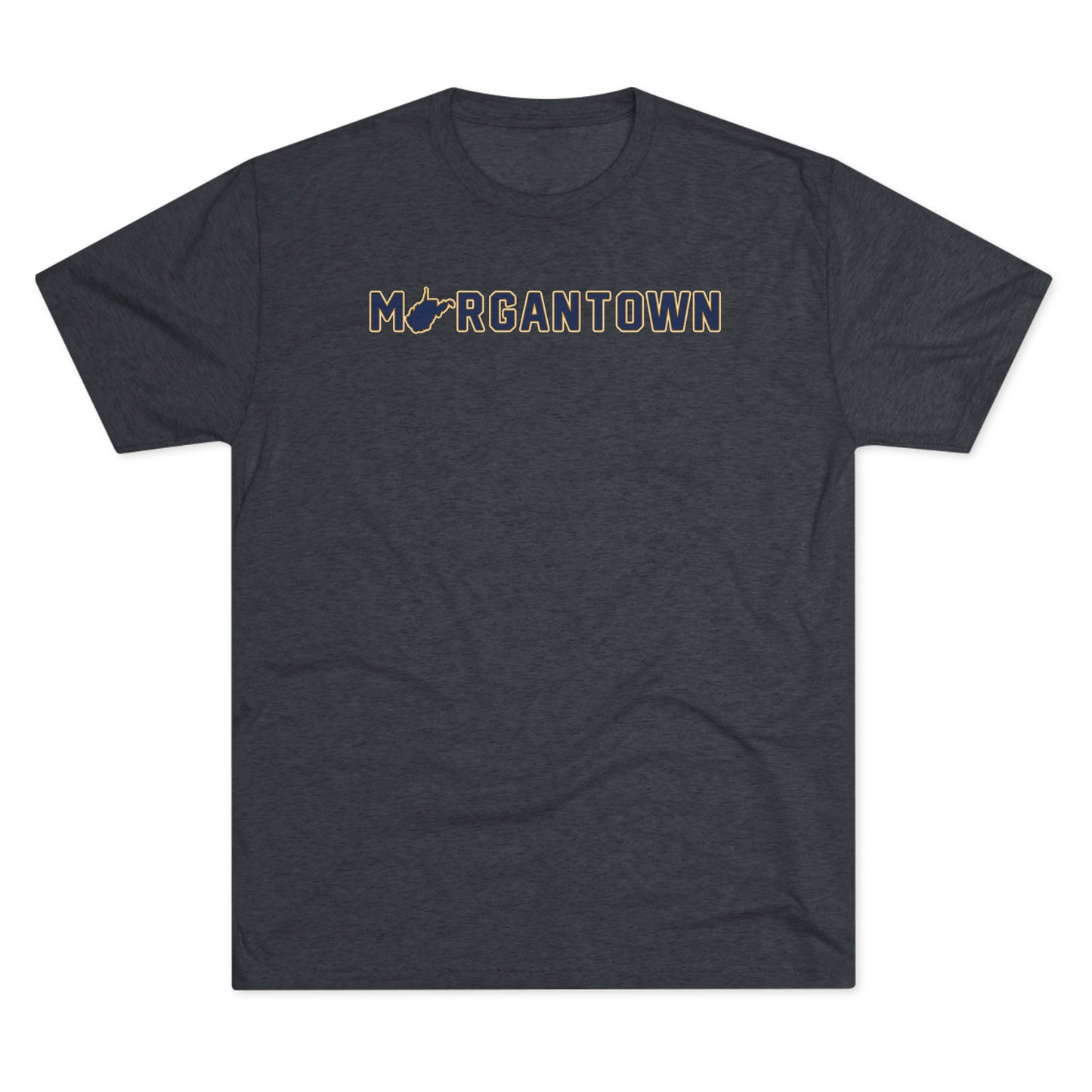 MORGANTOWN (outline stroke) - Unisex Tri-Blend Crew Tee