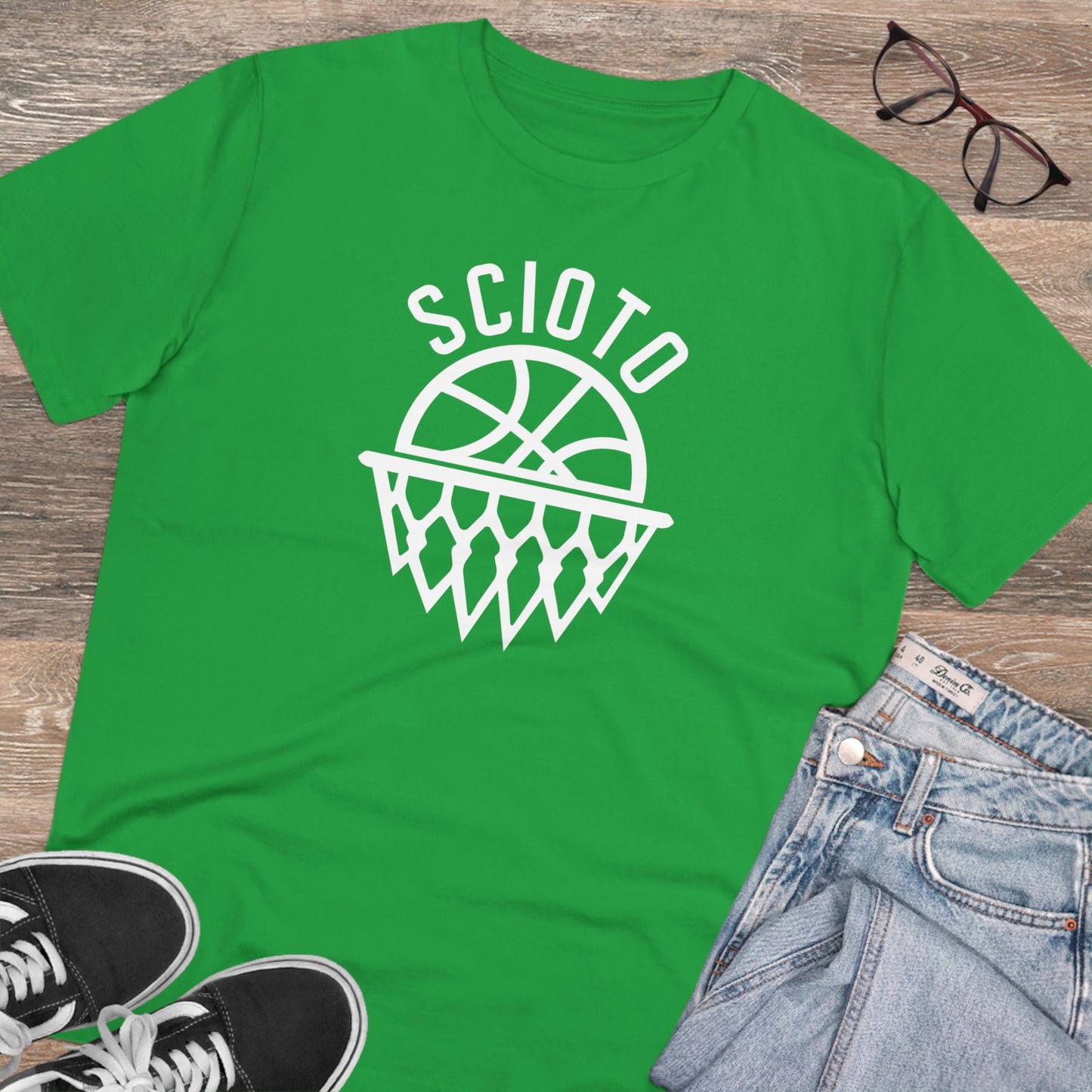 SCIOTO BALL-NET GRAPHIC-100% Organic combed ring-spung cotton, Creator T-shirt - Unisex