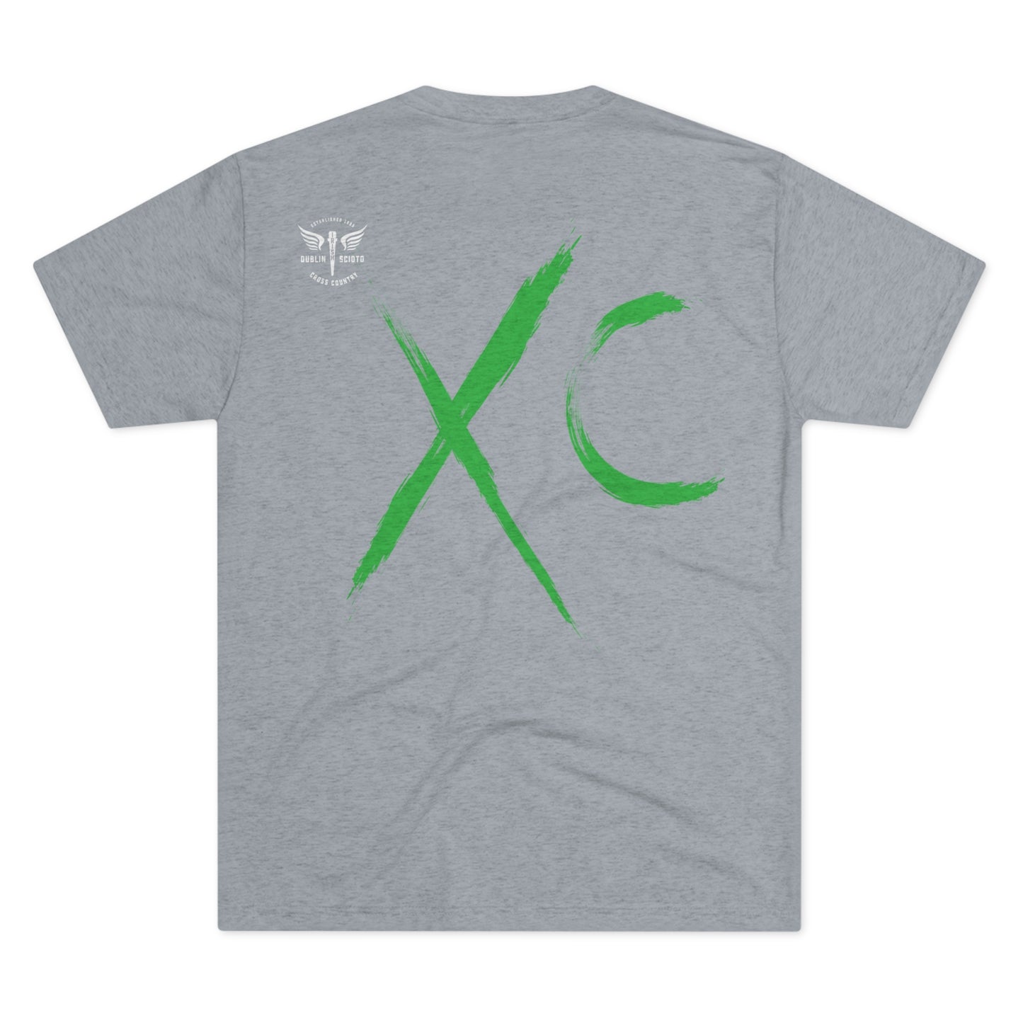 IRISH 2023_CC(front)_XC(back)-WINGED SPIKE-Unisex Tri-Blend Crew Tee