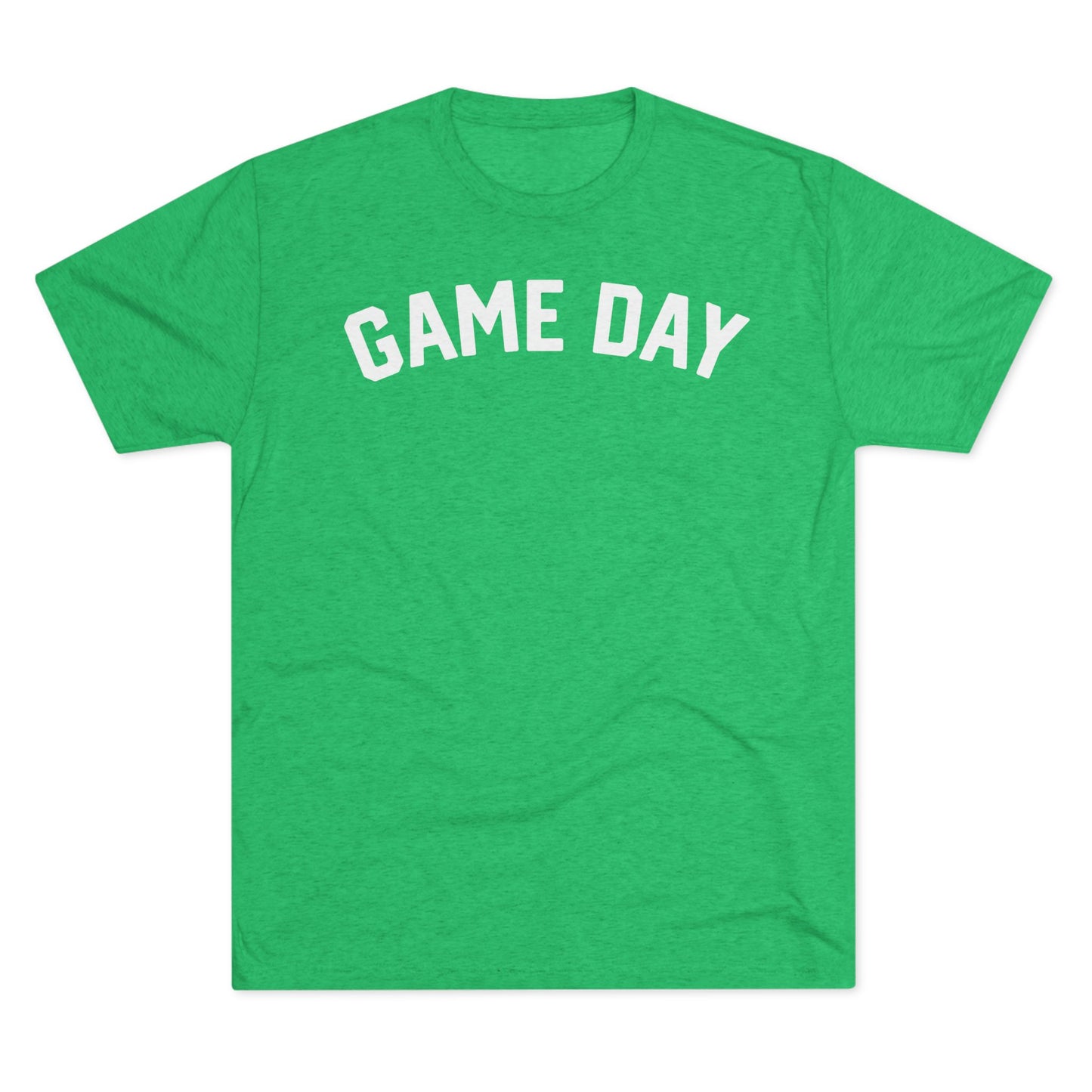 GAME DAY (arched typography)-Unisex Tri-Blend Crew Tee