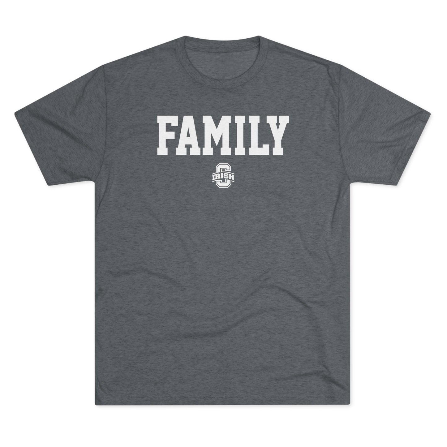 FAMILY_SCIOTO BLOCK S LOGO-Unisex Tri-Blend Crew Tee