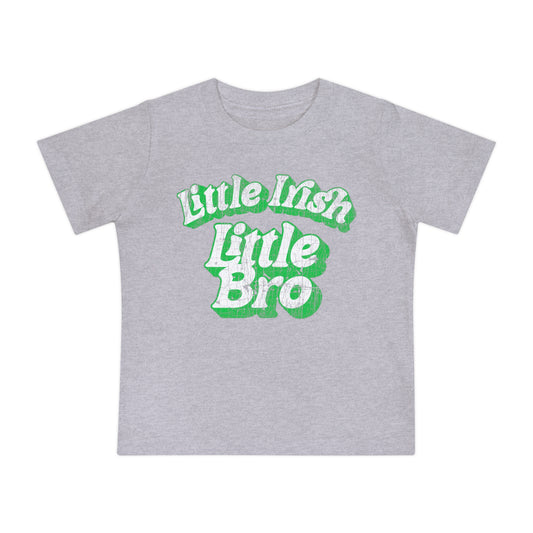 LITTLE IRISH LITTLE BRO (distressed) - Baby Short Sleeve T-Shirt