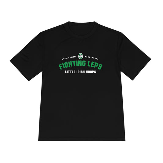 FIGHTING LEPS-LITTLE IRISH HOOPS-Unisex Moisture Wicking Tee