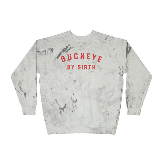 BUCKEYE BY BIRTH-Unisex Tri-Blend Crew Tee