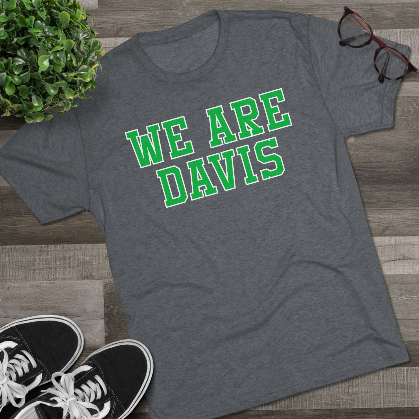 WE ARE DAVIS-Unisex Tri-Blend Crew Tee