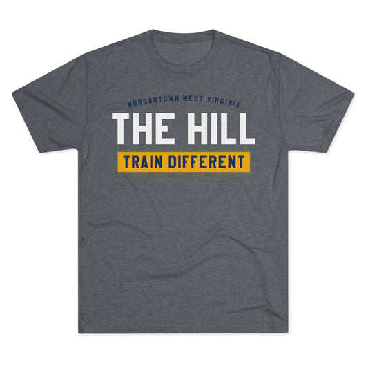 THE HILL_TRAIN DIFFERENT-Unisex Tri-Blend Crew Tee