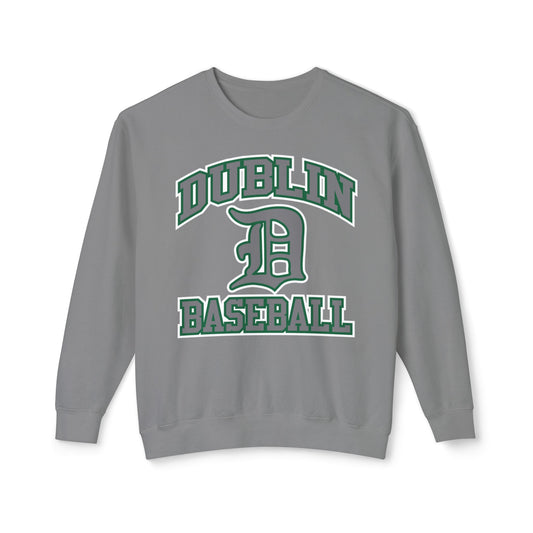 DUBLIN BASEBALL_Script D-Unisex Lightweight Crewneck Sweatshirt
