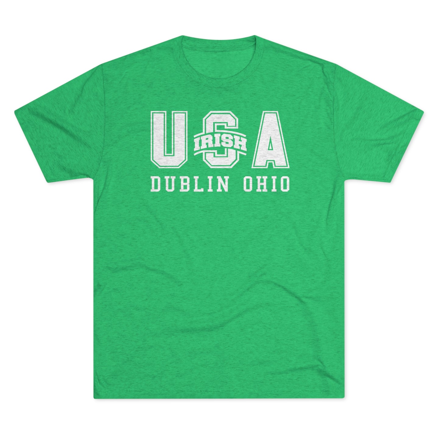 USA-SCIOTO LOGO SUBSTITUTE_DUBLIN OHIO-Unisex Tri-Blend Crew Tee