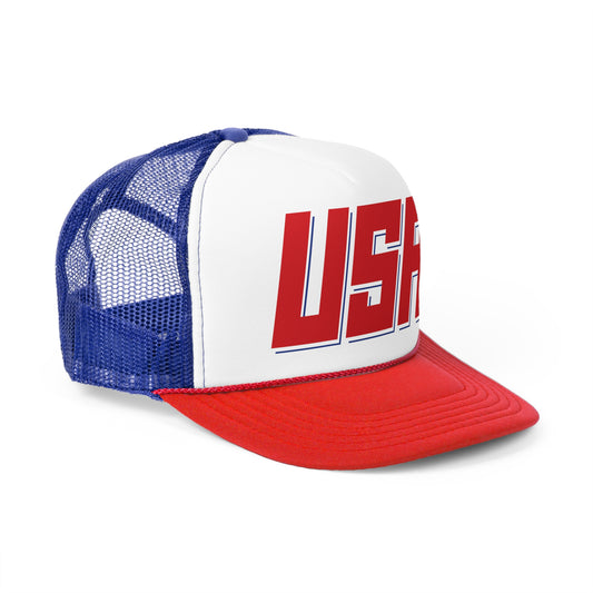 USA (offset slanted)-Trucker Caps