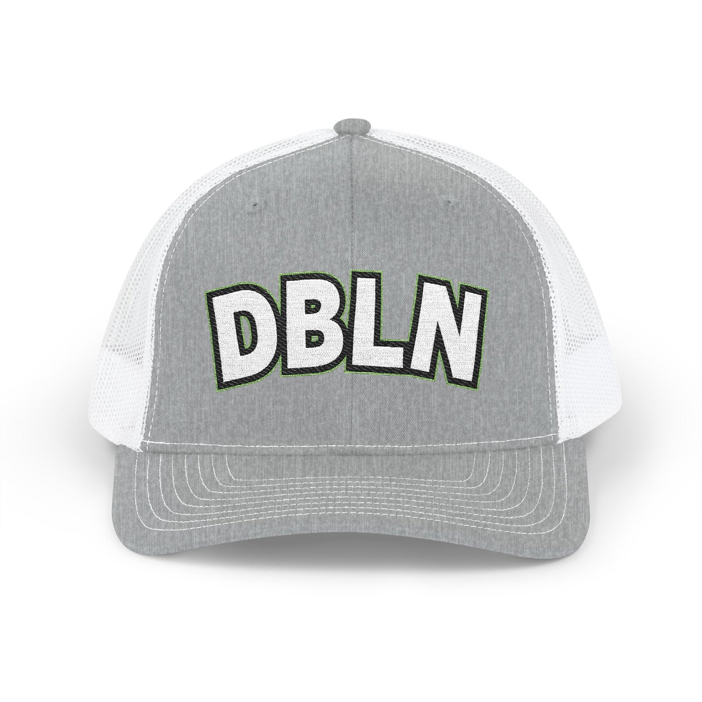 DBLN Embroidered Trucker Hat — Retro Patch Snapback Cap