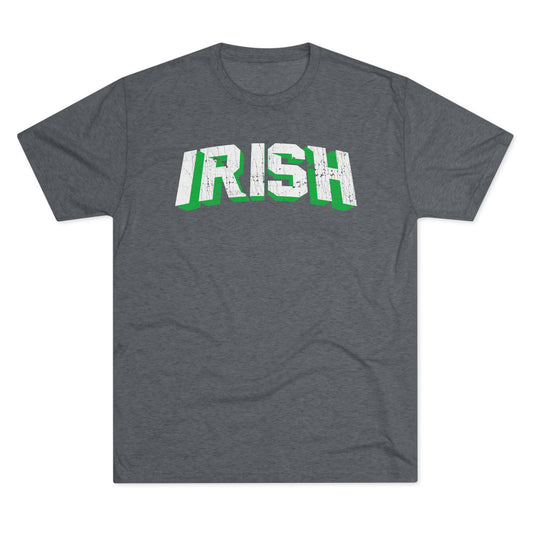 IRISH_DIMENSIONAL-ARCHED TYPE-DISTRESSED - Unisex Tri-Blend Crew Tee