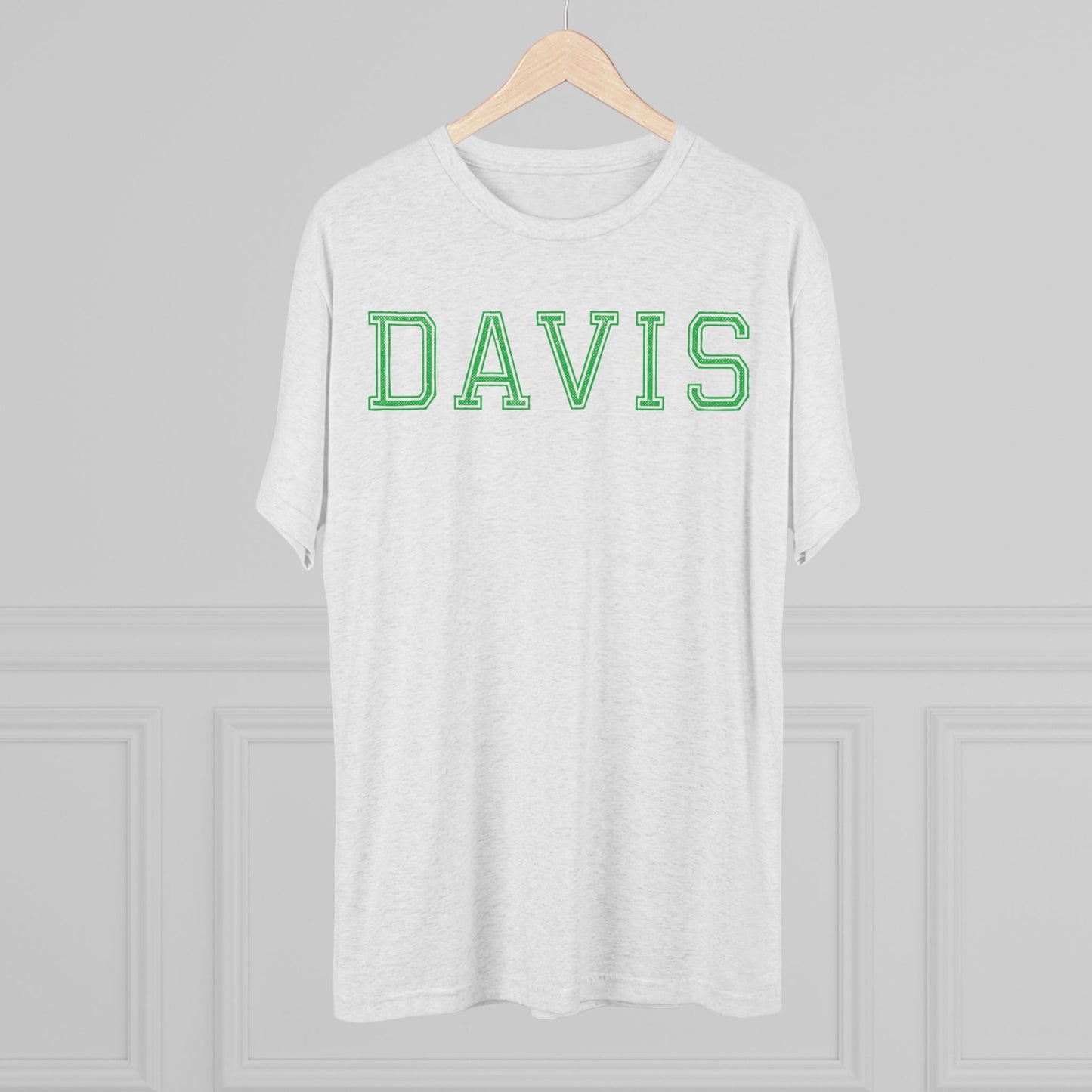 DAVIS-Unisex Tri-Blend Crew Tee