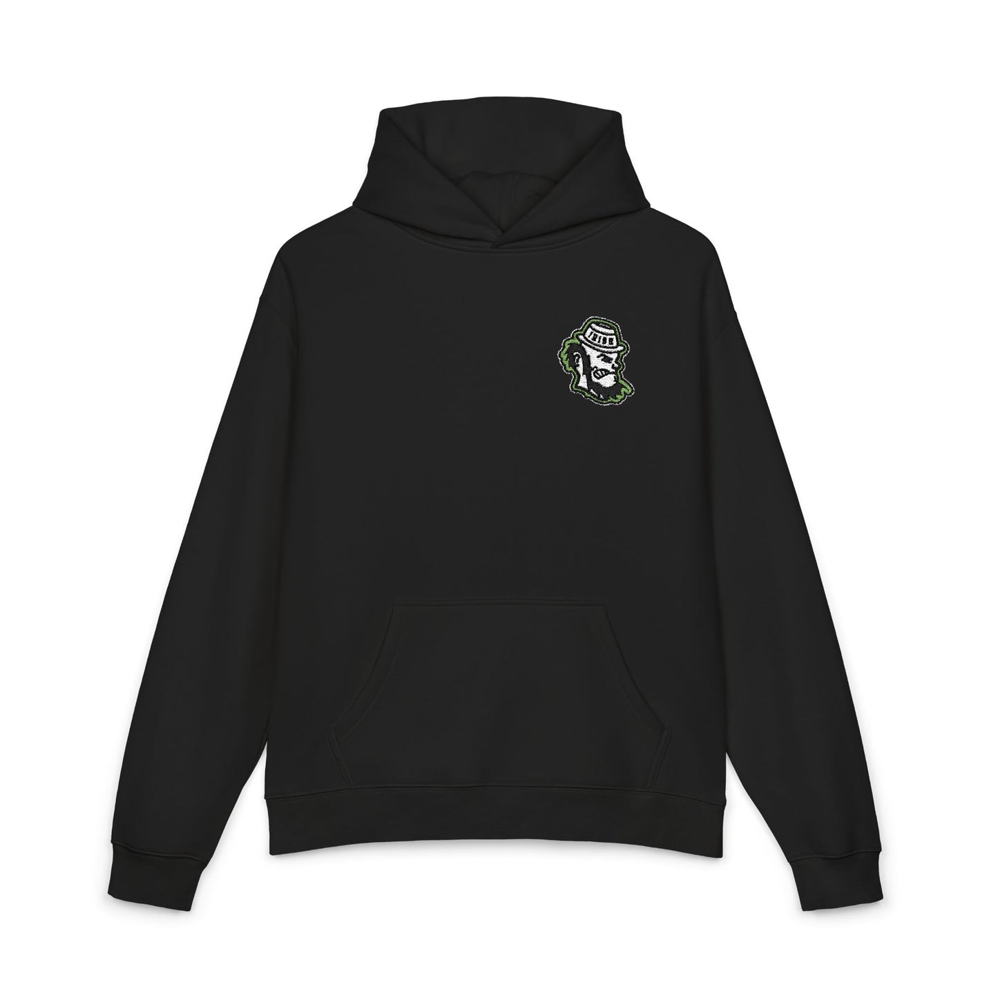 LEPRECHAUN icon – Hoodie — Vintage Statue Embroidered Chest Logo