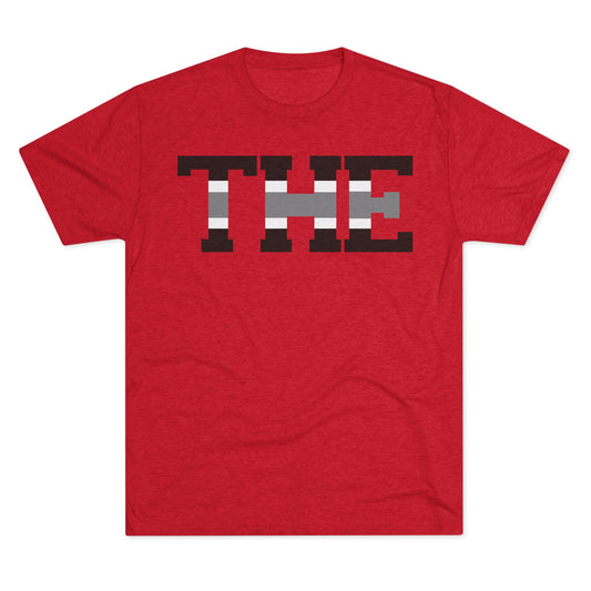 THE GRAPHIC-Casual Unisex Crew Tee - 'THE' Graphic Tri-Blend Shirt