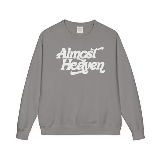 Almost Heaven_(WV STATE KNOCKOUT)_COMFORT WASH Crewneck Sweatshirt — Retro Graphic Pullover