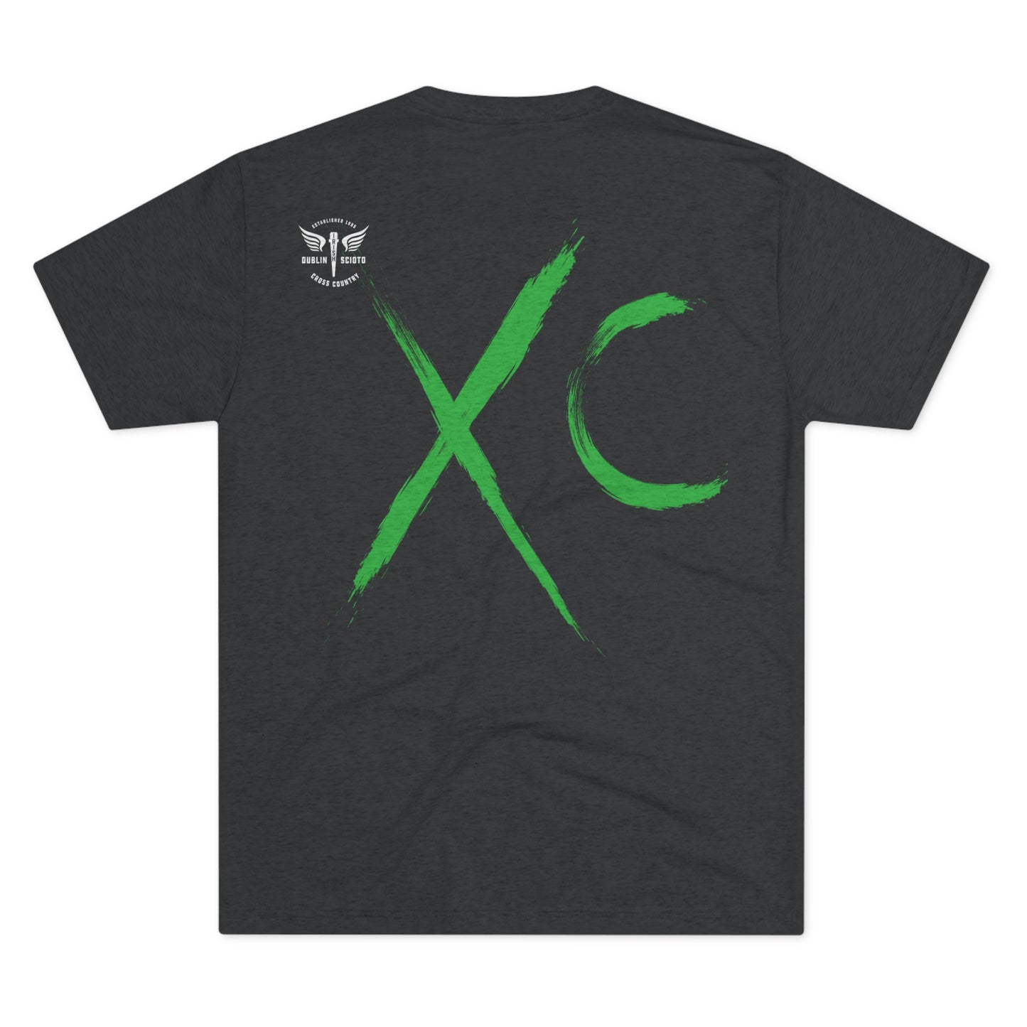 IRISH 2023_CC(front)_XC(back)-WINGED SPIKE-Unisex Tri-Blend Crew Tee