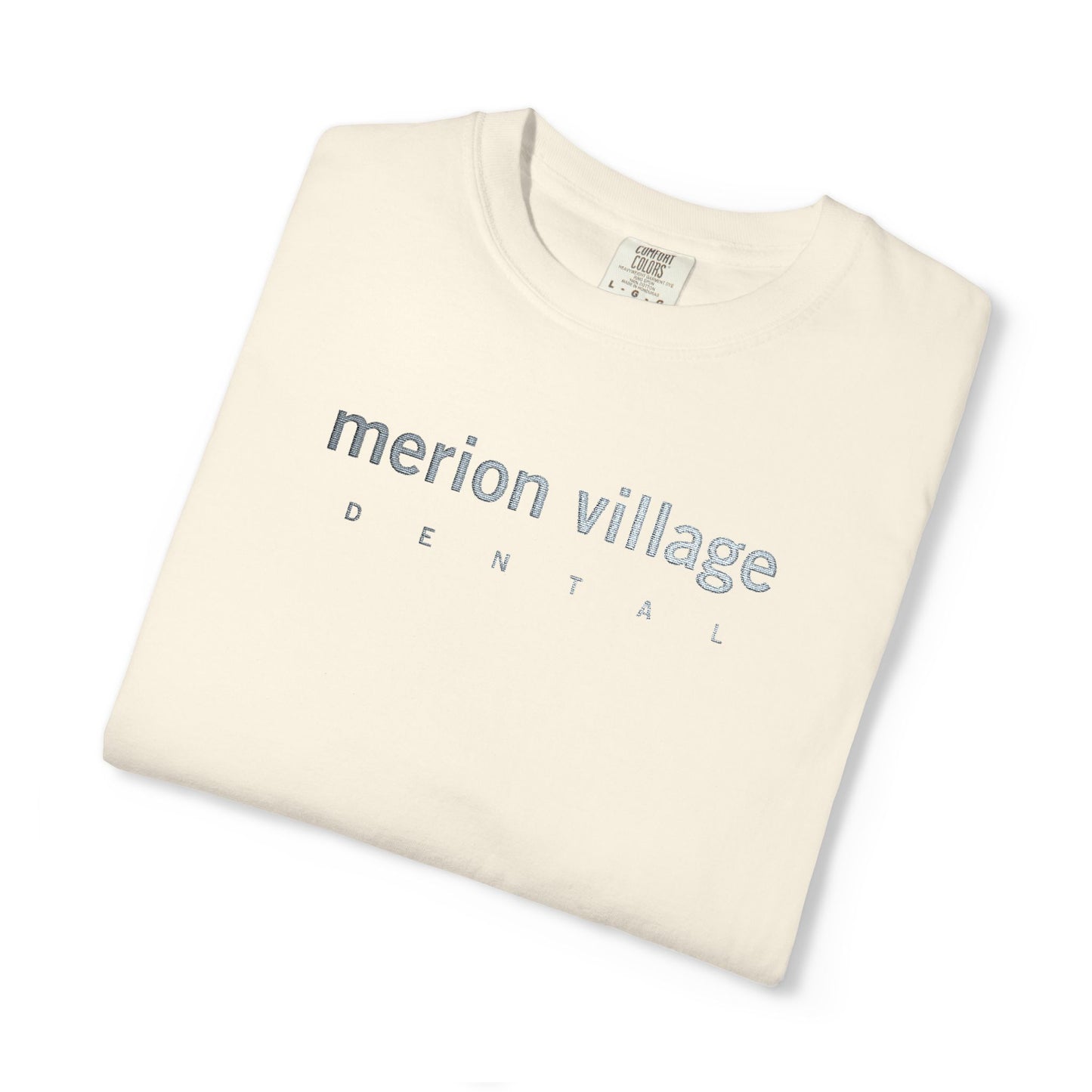 MVD_MERION VILLAGE DENTAL_embroidery – Apple-Heart icon sleeve_embroidery - T-Shirt