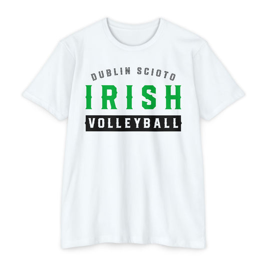 DUBLIN SCIOTO (arched type)_IRISH_VOLLEYBALL-Unisex CVC Jersey T-shirt