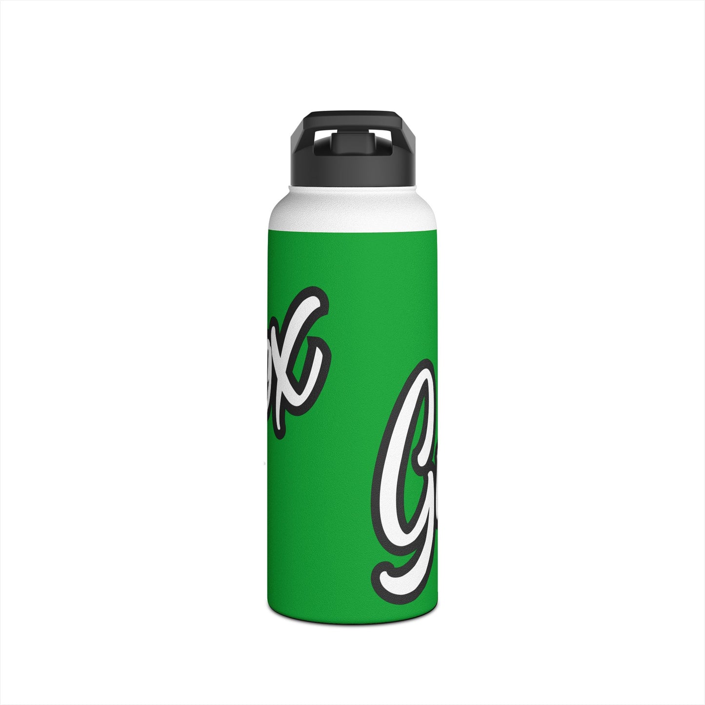 Copy of Green Sox Stainless Steel 32 0z. Water Bottle_green background — Sports Fan Insulated Bottle
