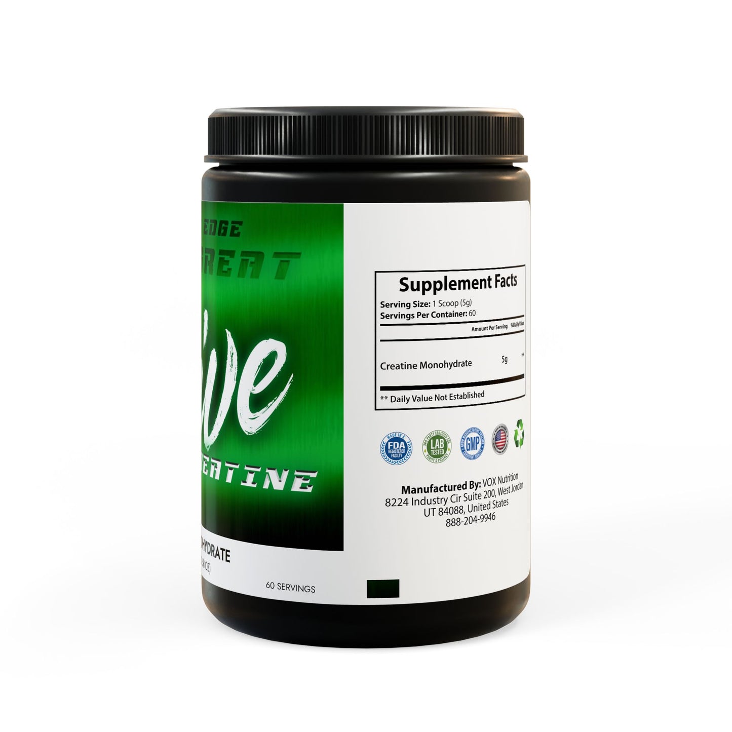 EARN YOUR GREAT! Strive™ Creatine Monohydrate Supplement (300g, 10.58oz)