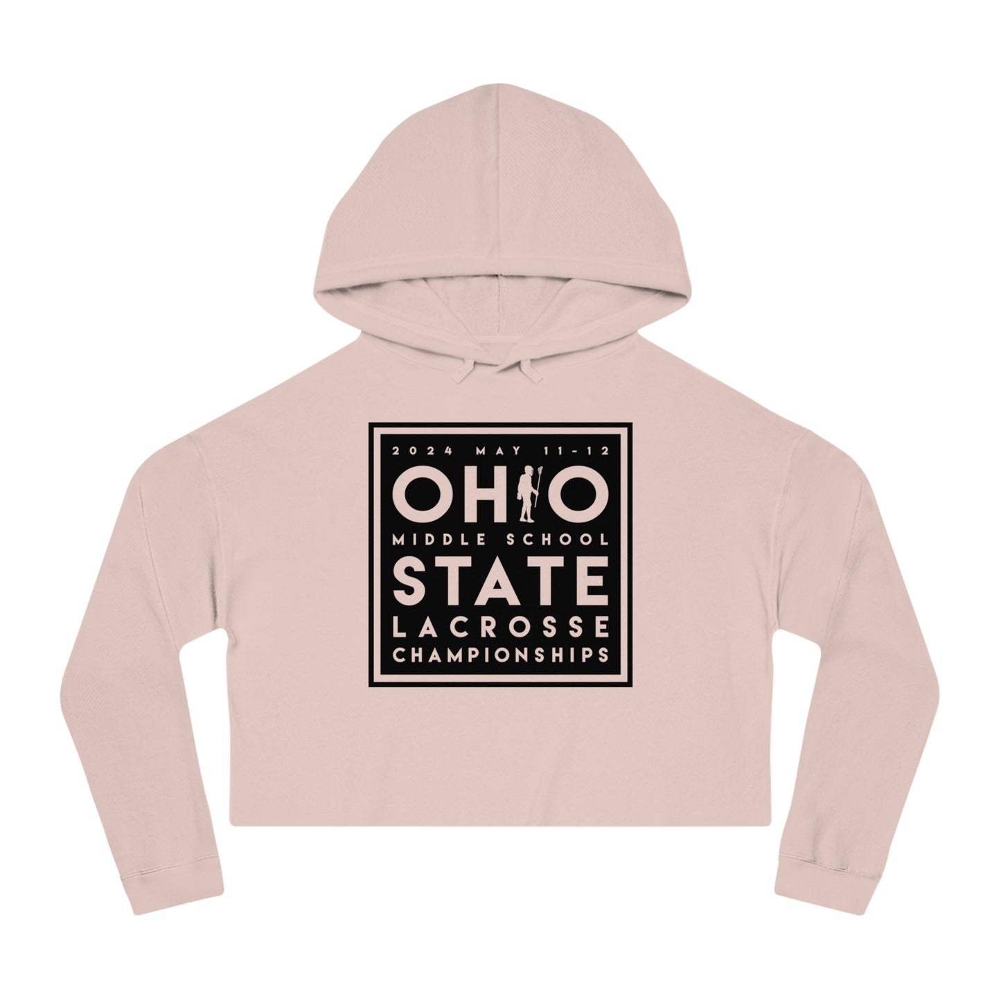 OHIO (PLAYER SUBSTITUTION) 2024 STATE LACROSSE CHAMPIONSHIPS-Women’s Cropped Hooded Sweatshirt