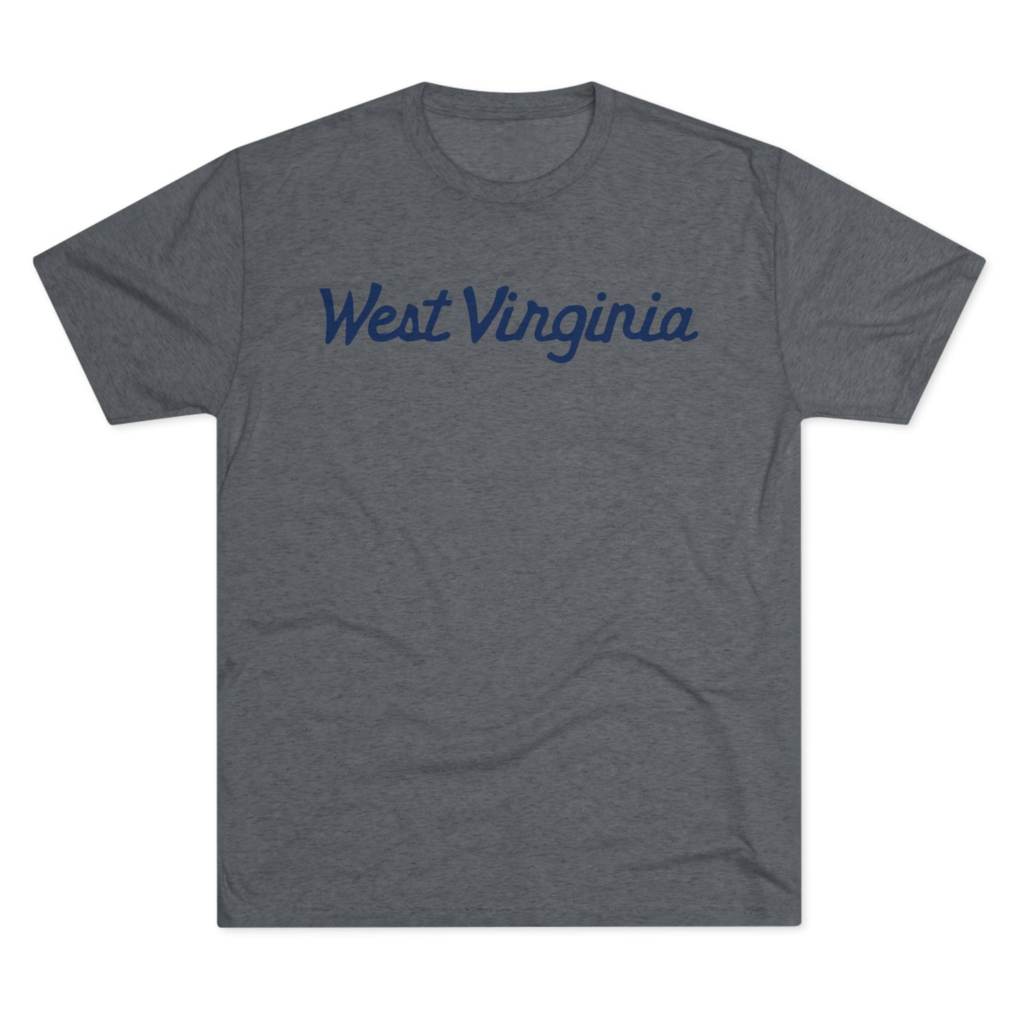 SCRIPT WEST VIRGINIA-Unisex Tri-Blend Crew Tee