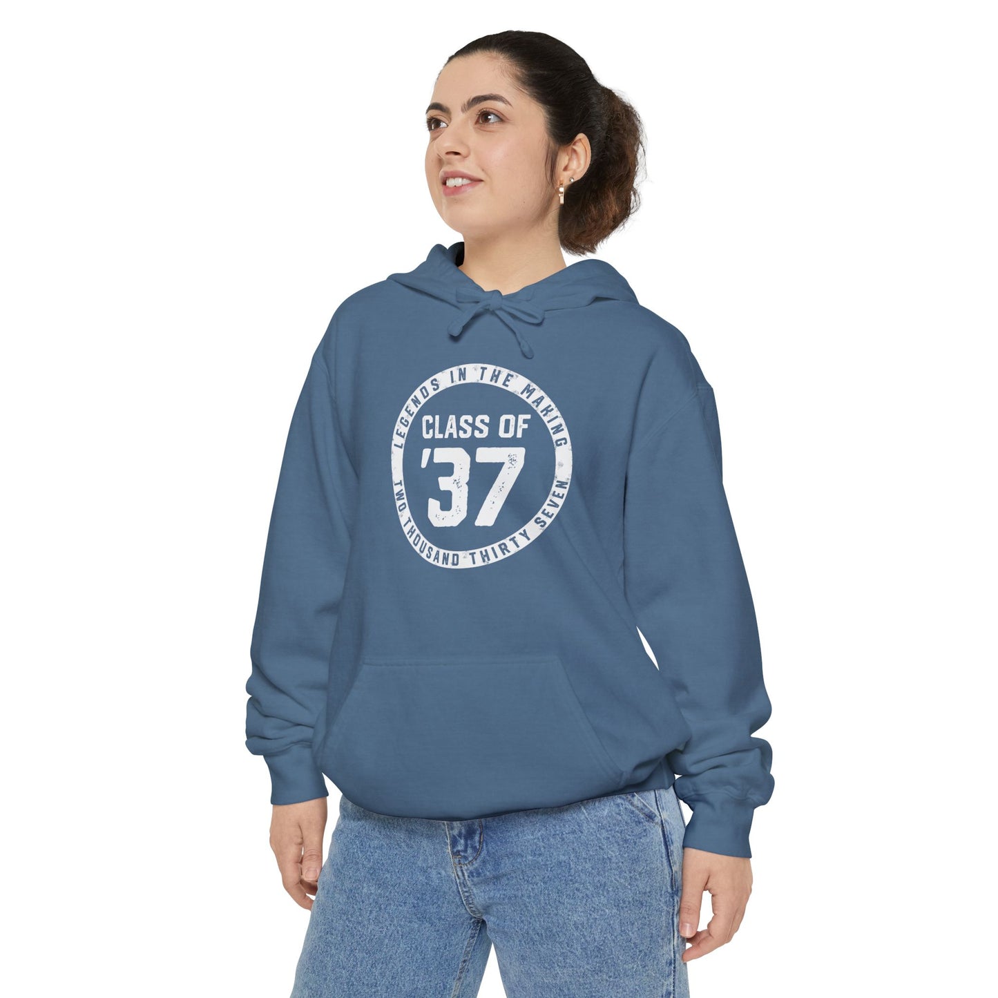 CLASS OF ’37_LEGENDS IN THE MAKING-Unisex Garment-Dyed Hoodie