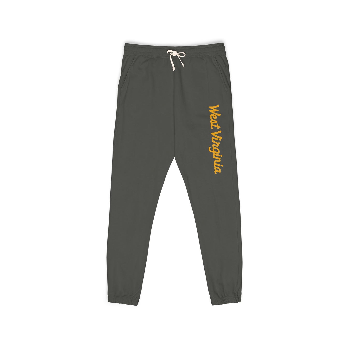 WEST VIRGINIA (Script)-Unisex Garment-Dyed Lightweight Fleece Sweatpants