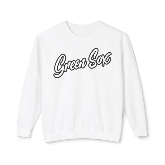 GREEN SOX (script)-Comfort Colors™ Unisex Lightweight Crewneck Sweatshirt