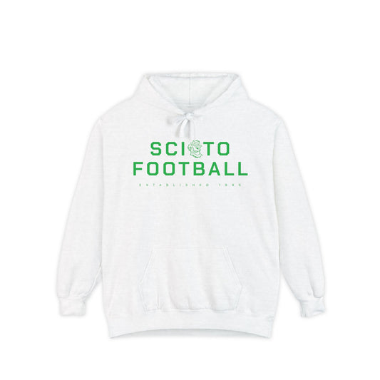 Scioto Football_Leprechaun substitution_Garment-Dyed Hoodie | Cozy Sportswear for Fans | Perfect for Game Days, Birthdays, Casual Wear, Gifts