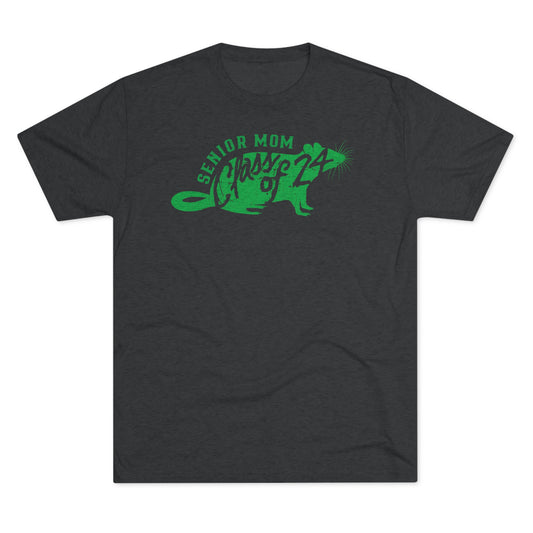 SENIOR MOM CLASS OF 24 (GYM) RAT_Unisex Tri-Blend Crew Tee