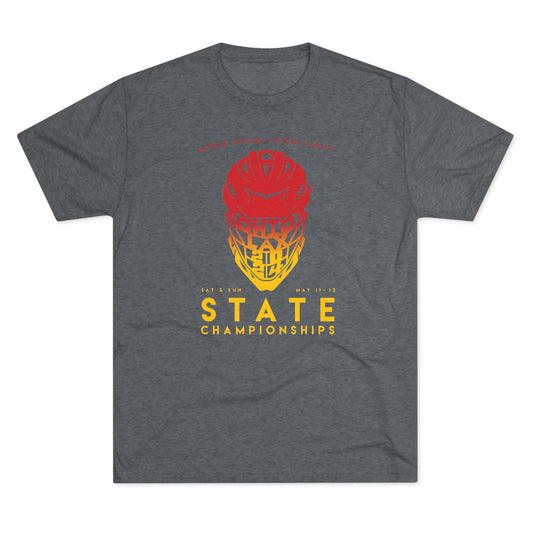HELMET_STATE CHAMPIONSHIPS-Unisex Tri-Blend Crew Tee