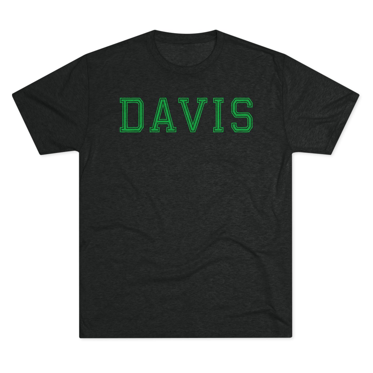 DAVIS-Unisex Tri-Blend Crew Tee