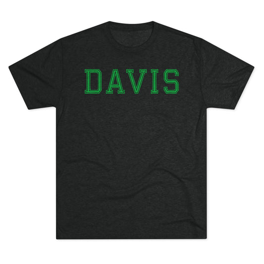 DAVIS-Unisex Tri-Blend Crew Tee